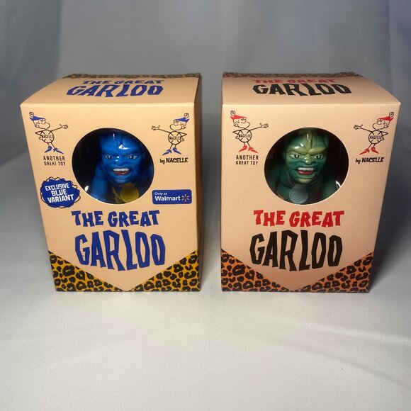 Nacelle The Great Garloo Exclusive Blue Variant & Green Set of 2 Space Alien New - Picture 1 of 6
